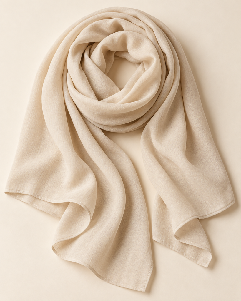 Ivory modal hijab — illustrative demo product